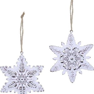 Sada 2 závěsných vánočních dekorací na stromek Ego Dekor Misto Snowflakes. Nejlepší citáty o lásce