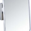 Samodržící nástěnné zrcadlo se 2 háčky Wenko Vacuum-Loc