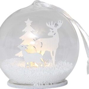 Bílá světelná dekorace s vánočním motivem ø 8 cm Fauna – Star Trading. Nejlepší citáty o lásce