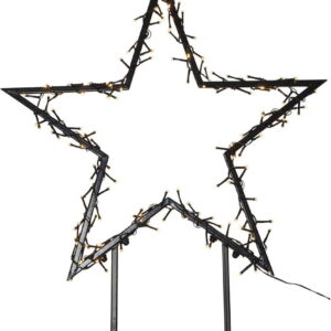 Černá venkovní světelná dekorace s vánočním motivem Spiky – Star Trading. Nejlepší citáty o lásce