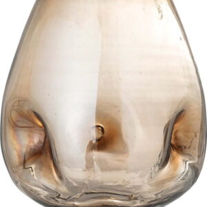 Hnědá skleněná váza Bloomingville Ifza