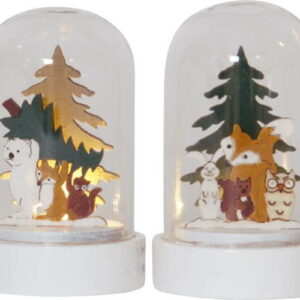 Světelné dekorace s vánočním motivem v sadě 2 ks ø 5