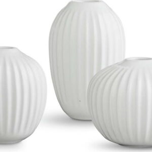 Sada 3 miniaturních kameninových bílých váz Kähler Design Hammershoi Miniature. Nejlepší citáty o lásce